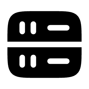Server Square Icon from Solar Bold Set