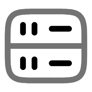 Server Square Icon from Solar Line Duotone Set