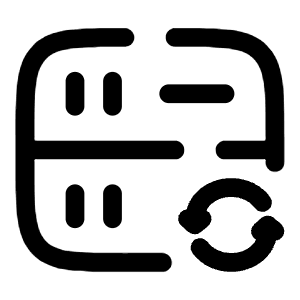 Server Square Update Icon from Solar Broken Set