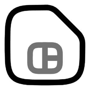 SIM Card Icon from Solar Line Duotone Set