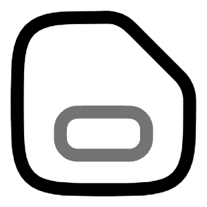 SIM Card Minimalistic Icon from Solar Line Duotone Set