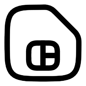 SIM Card Icon from Solar Linear Set