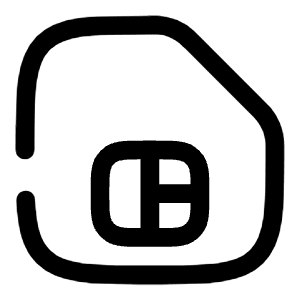 SIM Card Icon from Solar Broken Set