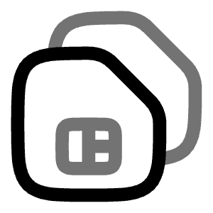 SIM Cards Icon from Solar Line Duotone Set