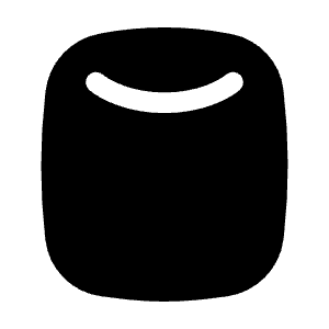 Smart Speaker Minimalistic Icon from Solar Bold Set