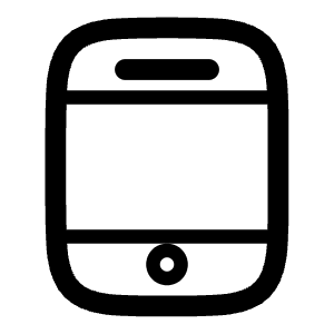 Smartphone 2 Icon from Solar Linear Set