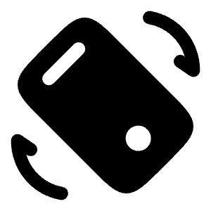 Smartphone Rotate 2 Icon from Solar Bold Set