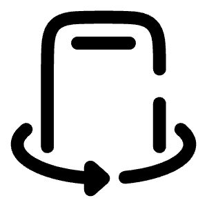 Smartphone Rotate Angle Icon from Solar Broken Set