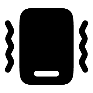 Smartphone Vibration Icon from Solar Bold Set