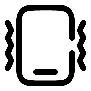 Smartphone Vibration Icon from Solar Broken Set