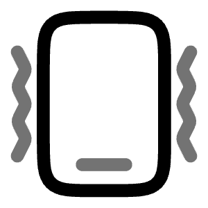 Smartphone Vibration Icon from Solar Line Duotone Set