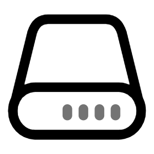 SSD Round Icon from Solar Line Duotone Set