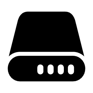SSD Round Icon from Solar Bold Set