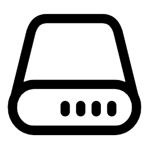 SSD Round Icon from Solar Linear Set