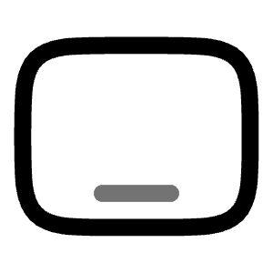 Tablet Icon from Solar Line Duotone Set