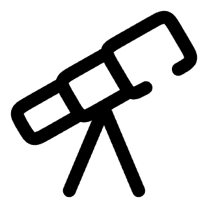 Telescope Icon from Solar Broken Set