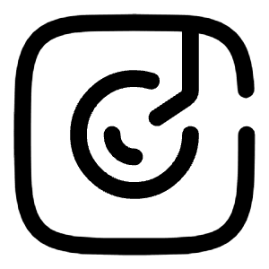 Turntable Minimalistic Icon from Solar Broken Set