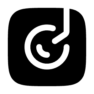 Turntable Minimalistic Icon from Solar Bold Set