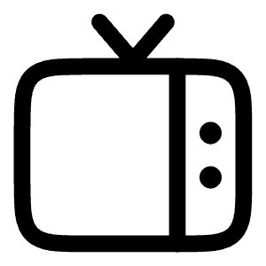 TV Icon from Solar Linear Set