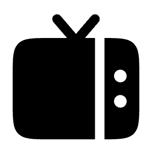 TV Icon from Solar Bold Set