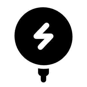 Wireless Charge Icon from Solar Bold Set