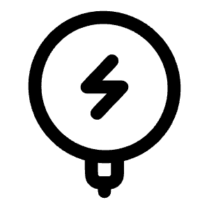 Wireless Charge Icon from Solar Linear Set