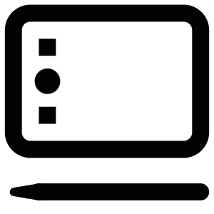Drawing Tablet Icon from Atlas Line Set