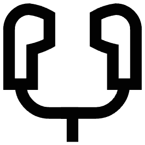 Earphones Icon from Atlas Line Set