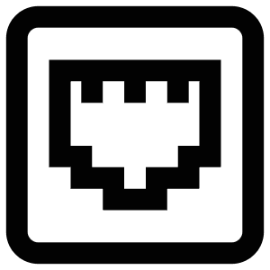 Ethernet Port Icon from Atlas Line Set