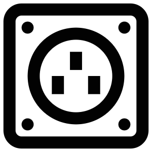 European Socket Icon from Atlas Line Set