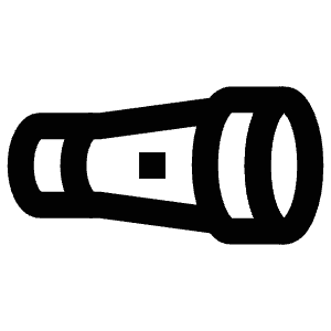 Flashlight Icon from Atlas Line Set