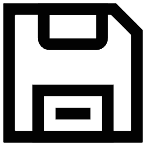 Floppy Disk Icon from Atlas Line Set
