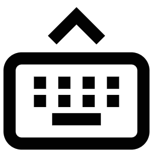 Keyboard Pointer Up Icon from Atlas Line Set