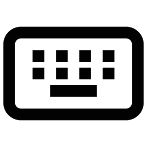 Keyboard Typing Icon from Atlas Line Set