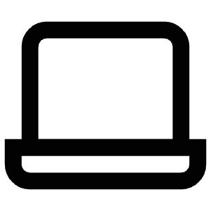 Laptop Screen Icon from Atlas Line Set
