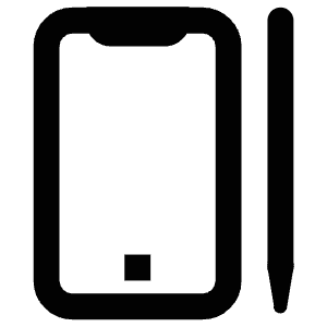 Mobile Pen Icon from Atlas Line Set