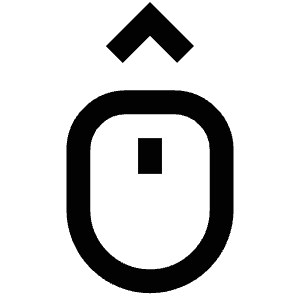 Mouse Pointer Up Icon from Atlas Line Set