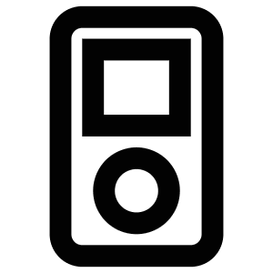 Mp3 Player Icon from Atlas Line Set