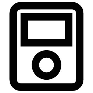 Music Player Icon from Atlas Line Set