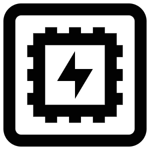 Power Chip Icon from Atlas Line Set