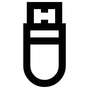 Usb Stick Icon from Atlas Line Set