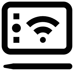 Wifi Drawing Tablet Icon from Atlas Line Set