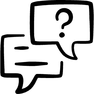 Conversation Question Text 1 Icon from Freehand Line - Free Set