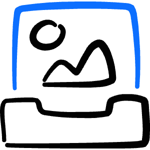 Drawer Image Icon from Freehand Duotone - Free Set