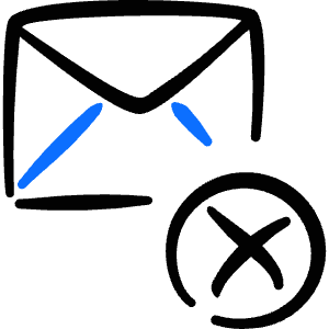 Email Action Remove Icon from Freehand Duotone - Free Set