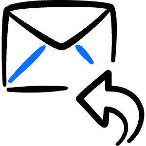 Email Action Reply 1 Icon from Freehand Duotone - Free Set