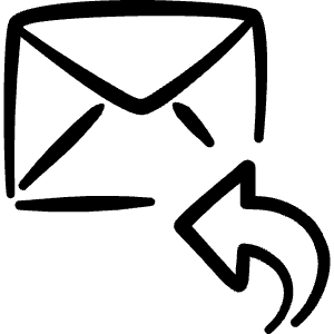 Email Action Reply 1 Icon from Freehand Line - Free Set