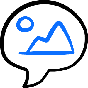 Messages Bubble Image Icon from Freehand Duotone - Free Set