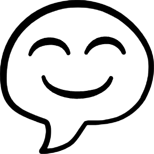 Messages Bubble Smile Icon from Freehand Line - Free Set