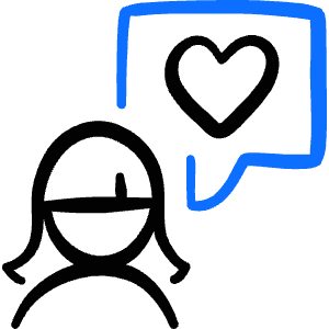 Messages People Woman Heart Icon from Freehand Duotone - Free Set